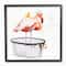 Stupell Industries Flamingo Bath Time Charming Bubble Detail,12" x 12"